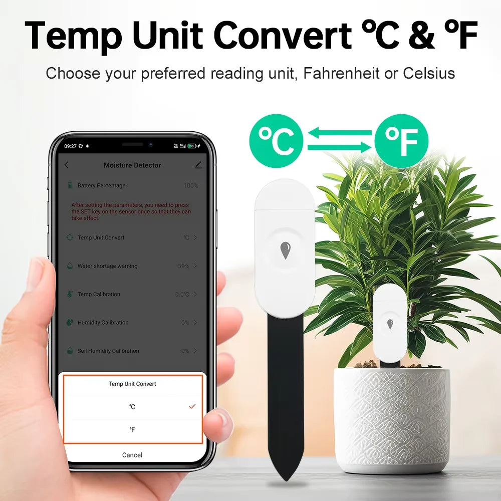 Smart Plant Moisture Meter